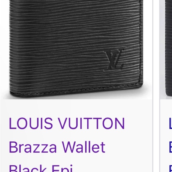 Black epi leather check book wallet or wallet made in Spain Louis Vuitton unisex - Picture 9 of 11